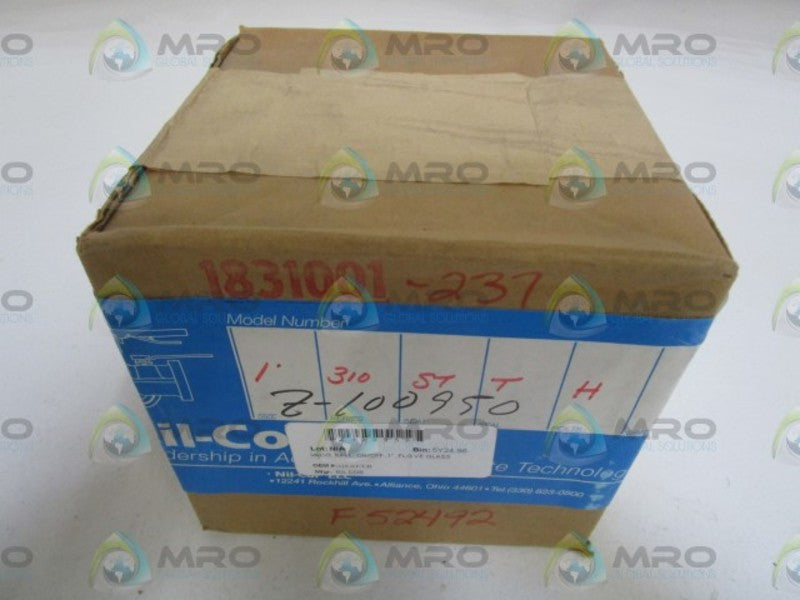 NIL-COR BALL VALVE 1" 310-ST-T-H *FACTORY SEALED*