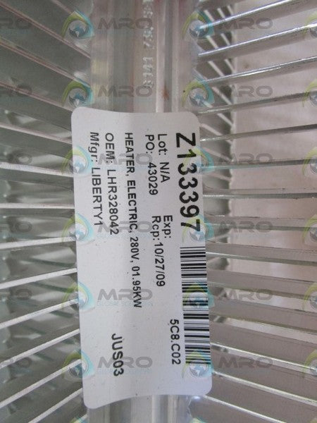 LIBERTY 280V, 01.95KW ELECTRIC HEATER LHR328042 *NEW IN BOX*