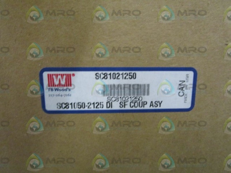 TBWOODS COUPLING ASSEMBLY SC81021250 *NEW IN BOX*