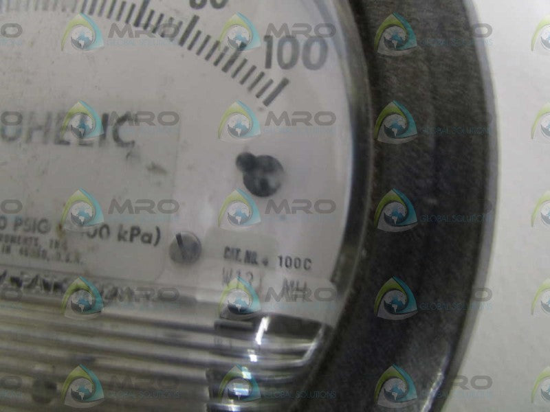 DWYER 0-100 INCHES OF WATER GAUGE 4100C  UNMP
