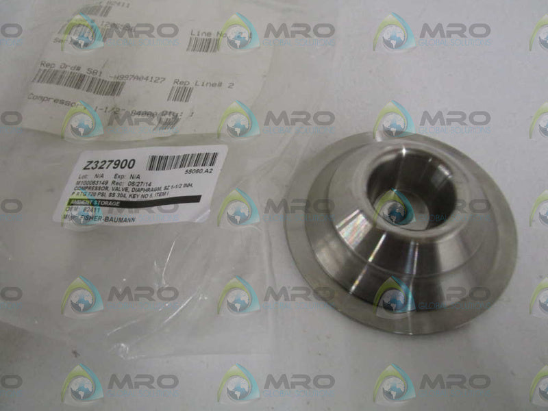 FISHER-BAUMANN 1-1/2" VALVE DIAPHRAGM COMPRESSOR 82411 NSNP