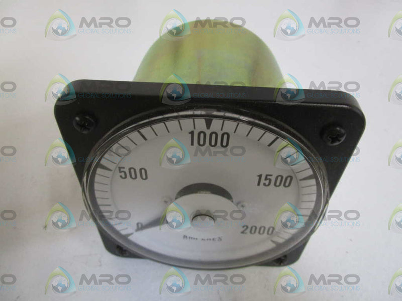 YOKOGAWA 0-2000AMPS AC PANEL METER Y0103-131-LSTM  NSMP