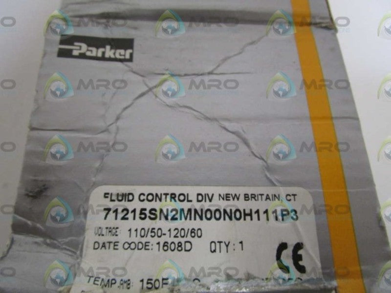 PARKER 71215SN2MN00N0H111P3 VALVE 110/120V *NEW IN BOX*