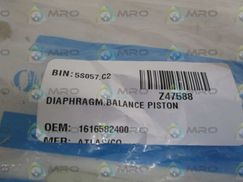 ATLAS COPCO BALANCE PISTON DIAPHRAGM 1616582400  NSNP IN BAG