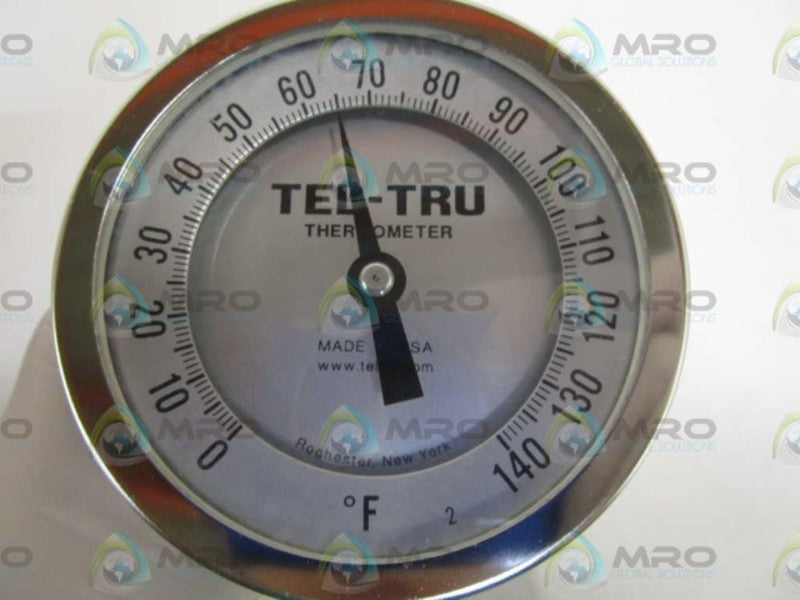 TEL-TRU GT300R BIMETAL THERMOMETER 0/140F 2.5" STEM *NEW IN BOX*
