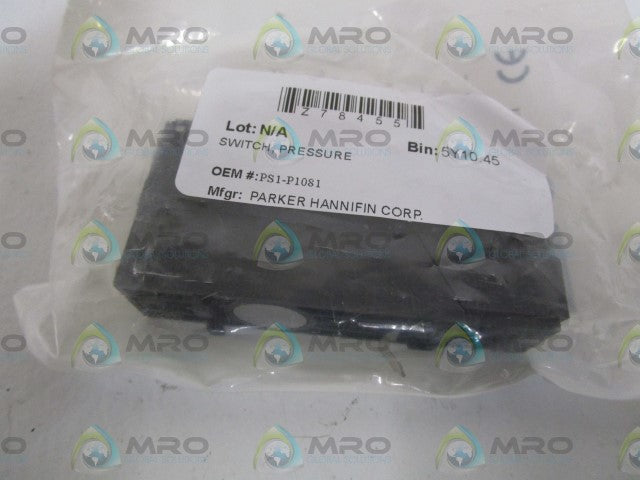 PARKER PRESSURE SWITCH PS1-P1081 *NEW IN FACTORY BAG*