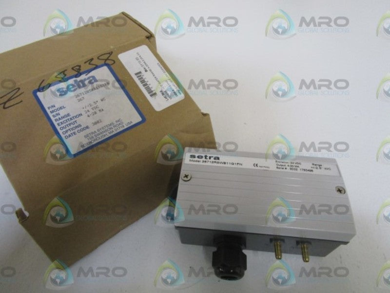 SETRA DIFFERENTIAL PRESSURE TRANSDUCER 26712R5WB11G1FN  NSMP