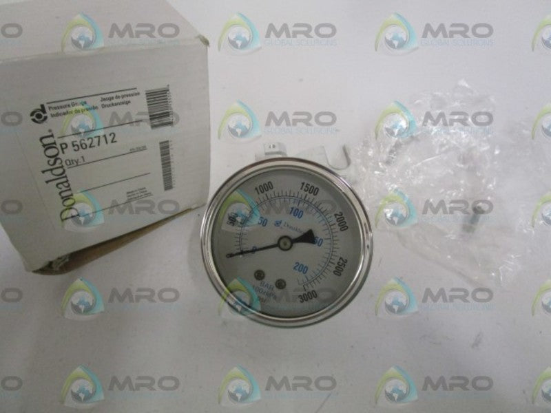 DONALDSON 0/3000PSI PRESSURE GAUGE P562712  NSMP