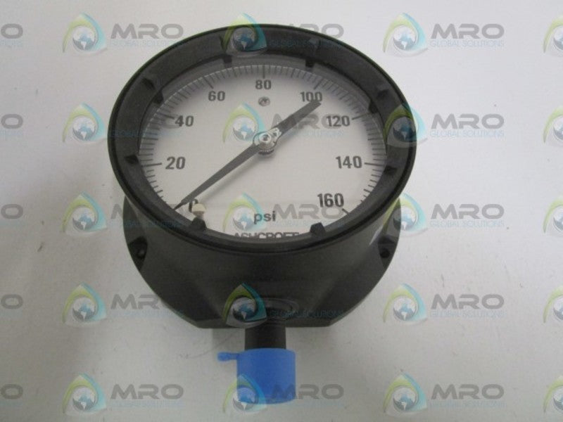 ASHCROFT 451010S04L-160# PRESSURE GAUGE 0-160PSI  NSMP