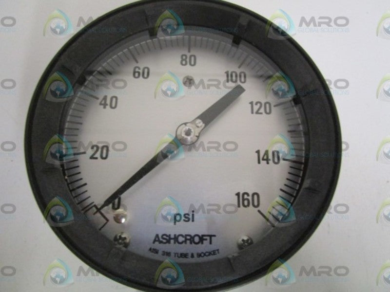 ASHCROFT 451010S04L-160# PRESSURE GAUGE 0-160PSI  NSMP