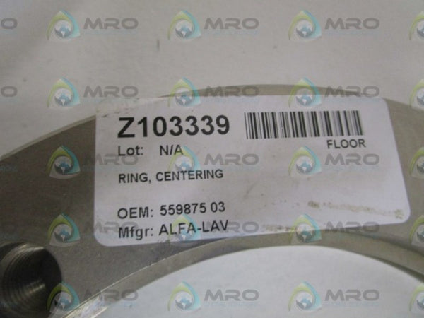 ALFA-LAVAL CENTERING RING 55987503  NSNP