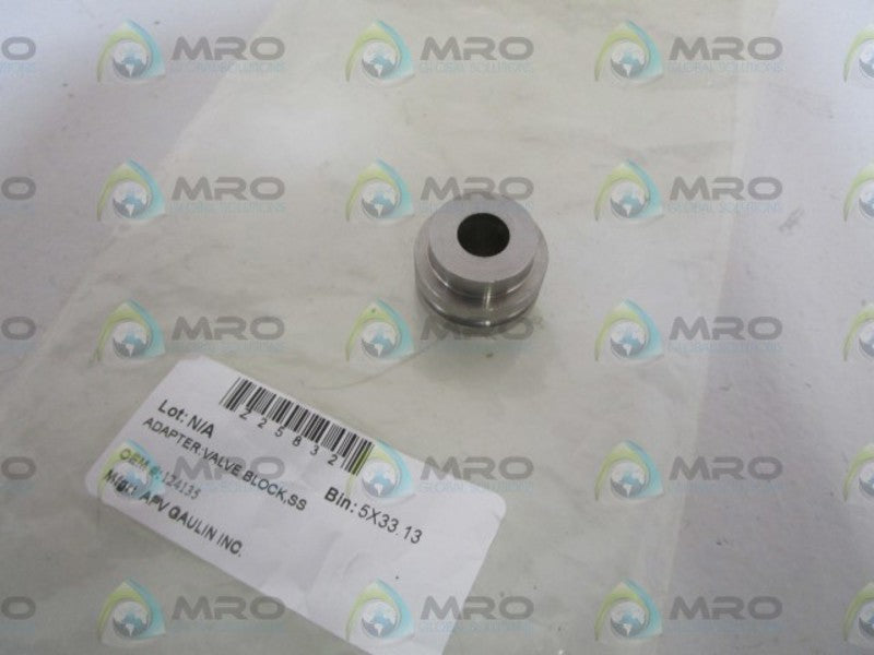 APV GAULIN INC. VALVE BLOCK SS ADAPTER 124135  NSNP