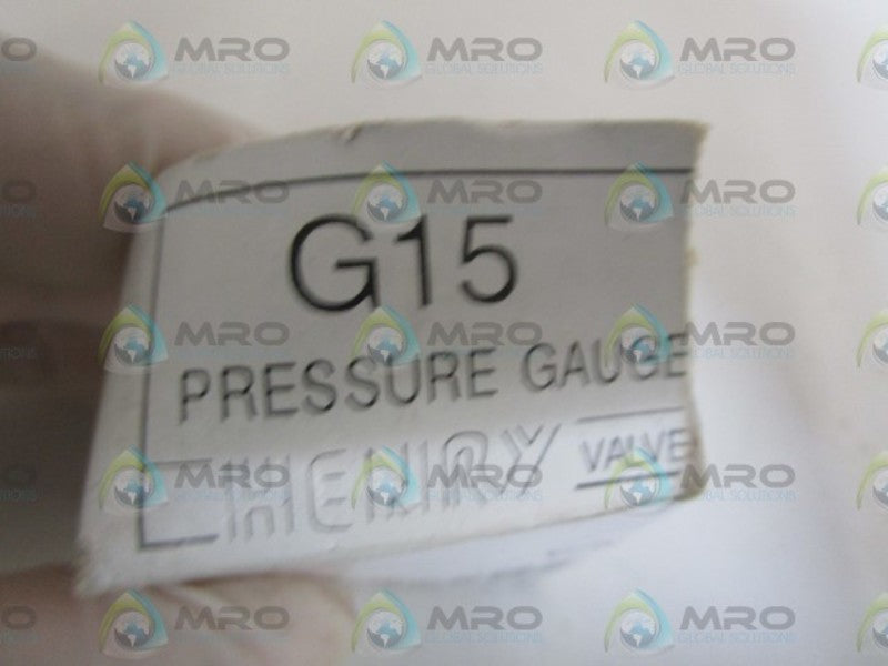 HENRY MAX 600PSI PRESSURE GAUGE G15 *NEW IN BOX*