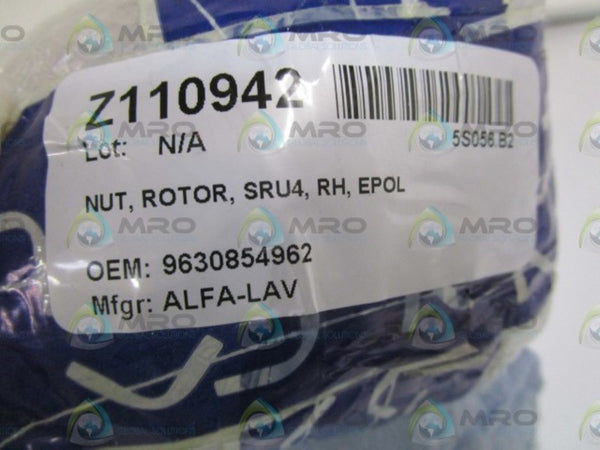 ALFA-LAVAL ROTOR NUT 9630854962  NSNP