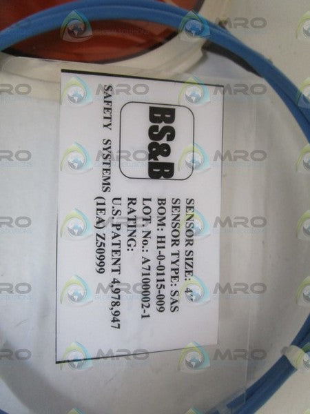 BS&B TYPE: SAS A7100002-1 H1-0-0115-009 RUPTURE DISC 4"  NSNP