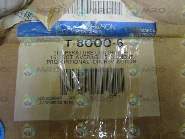 JOHNSON CONTROLS TEMPERATURE CONTROLLER T-8000-6 *NEW IN BOX*