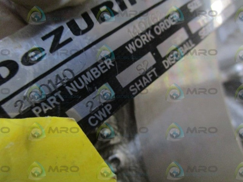 DEZURIK 8" FLOW CONTROL VALVE 2100140  NSNP