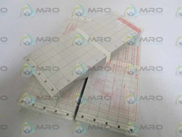 LOT OF 3 CHINO CORP. 180MM CHART 87303-BT *NEW IN BOX*