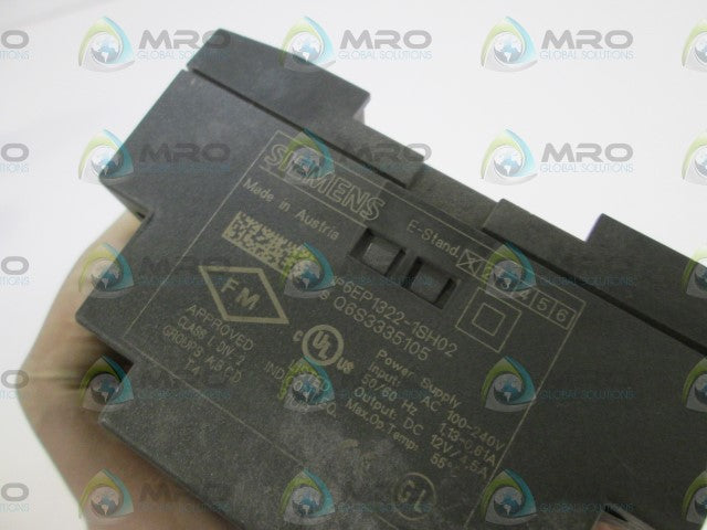 SIEMENS POWER SUPPLY 6EP1322-1SH02 *USED*