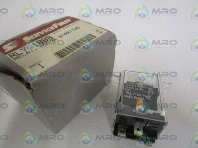 SERVICE FIRST MOTOR STARTING RELAY RLY-1888 *NEW IN BOX*