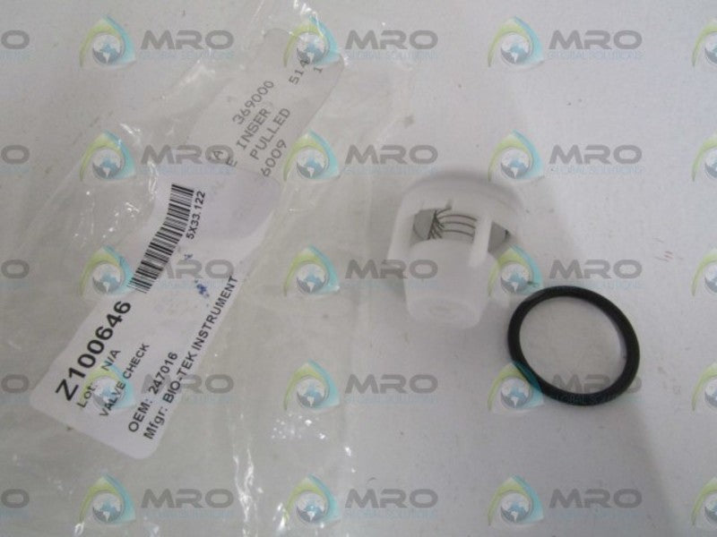 BIO-TEK INSTRUMENT VALVE CHECK 247016  NSNP