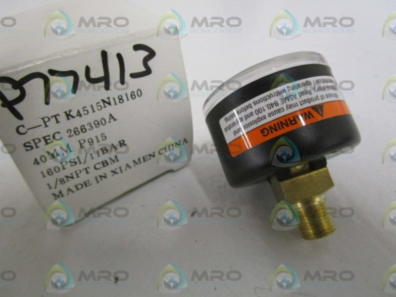 AMETEK 160PSI PRESSURE GAUGE C-PTK4515N18160  NSMP