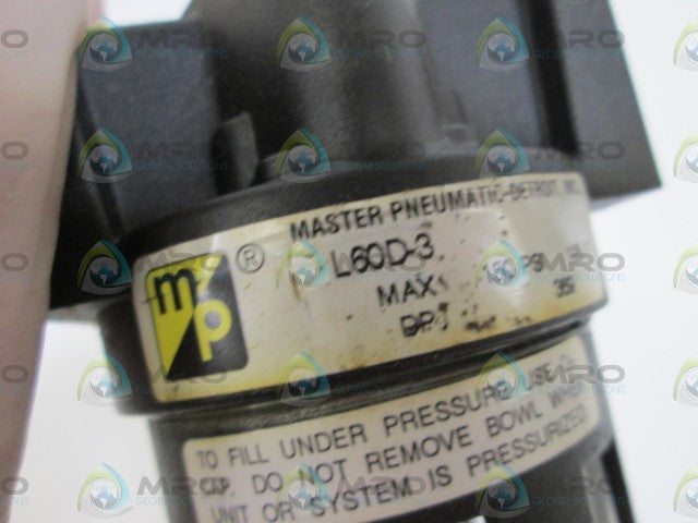 MASTER PNEUMATIC L60D-3 LUBRICATOR *NEW NO BOX*