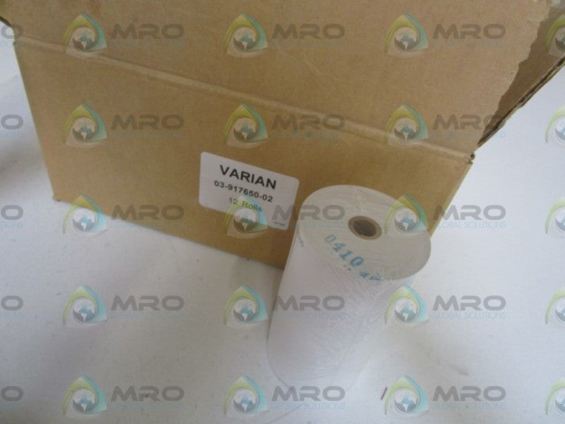 LOT OF 12 VARIAN ROLLS 03-917650-02 *NEW IN BOX *
