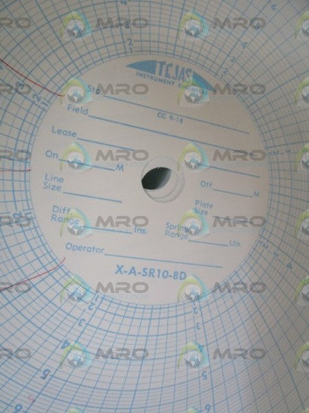 TEJAS CALIBRATED CHARTS X-A-SR10-8D  NSMP