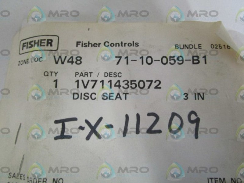 FISHER DISC SEAT 1V711435072 * NEW IN FACTORY BAG *