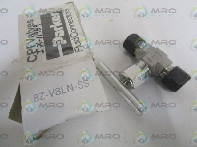 PARKER VALVE 8Z-V8LN-SS *NEW IN BOX*