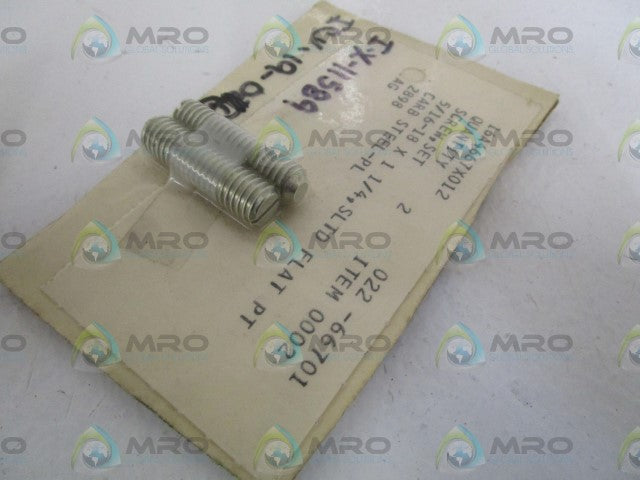 LOT OF 2 FISHER SCREW SET 5/16-18X1-1/4 16A4667X012 *NEW NO BOX*