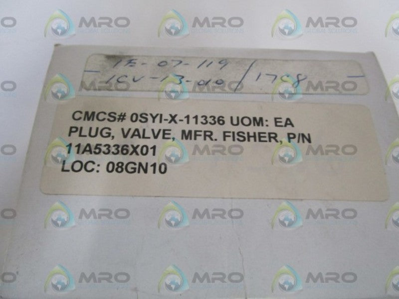 FISHER VALVE PLUG 11A5336X01  NSMP