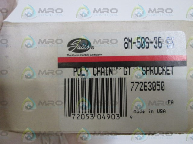 GATES SPROCKET 2 1/2" 8M-50S-36 SK (BOX NOT OPEN) *NEW IN BOX*