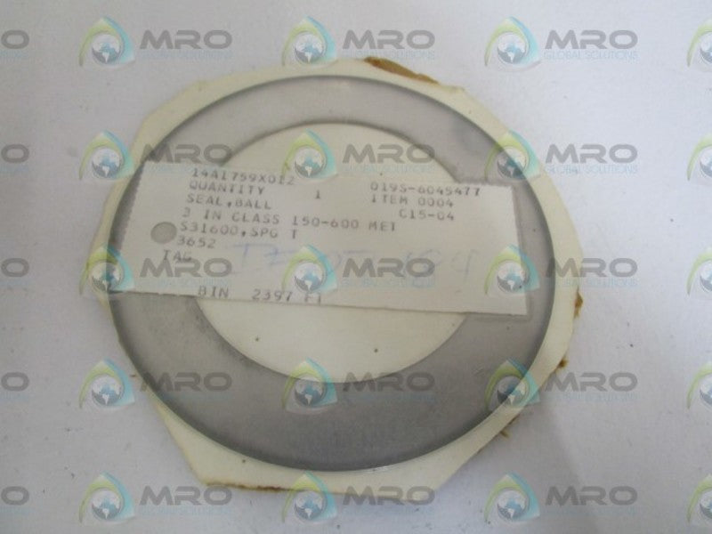FISHER 3" BALL SEAL 14A1759X012 * NEW IN ORIGINAL PACKAGE *
