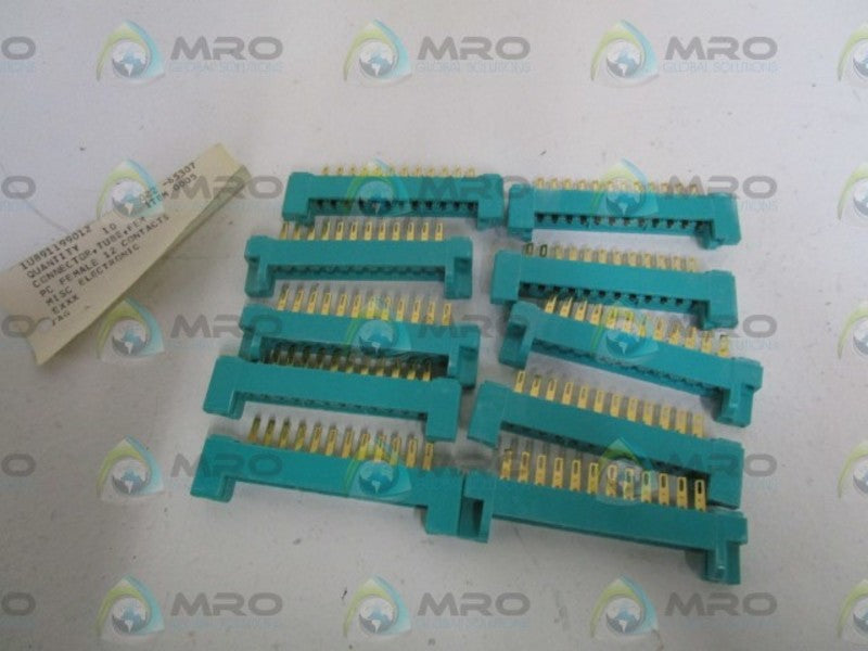 LOT OF 10 FISHER CONNECTOR 1U891199012 *NEW NO BOX*