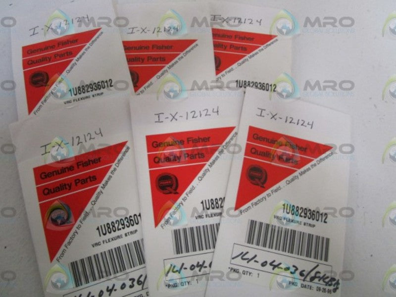 LOT OF 6 FISHER VRC FLEXURE STRIP 1U882936012 *NEW NO BOX*