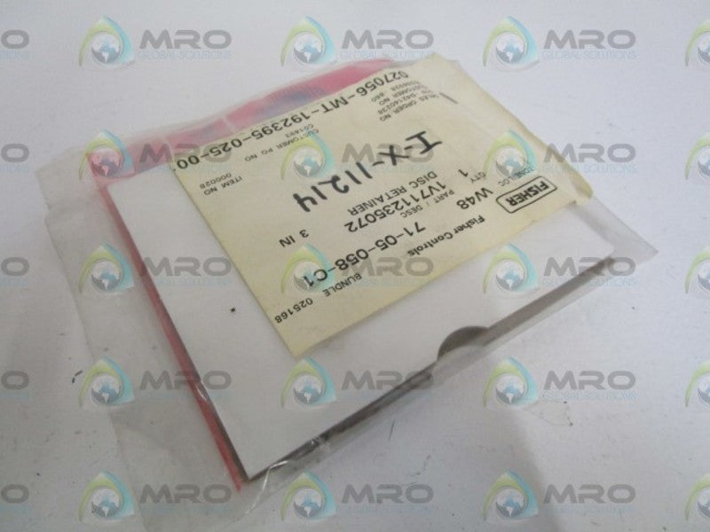 FISHER 3" DISC RETAINER 1V711235072 * NEW IN FACTORY BAG *