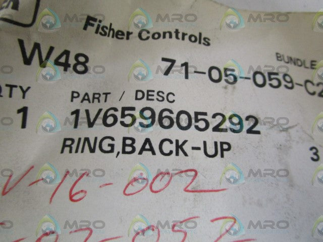 FISHER 3" BACK-UP RING 1V659605292 * NEW IN FACTORY BAG *