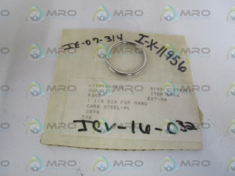 FISHER 1-1/4" DIA RING L19860K0012 * NEW IN ORIGINAL PACKAGE *