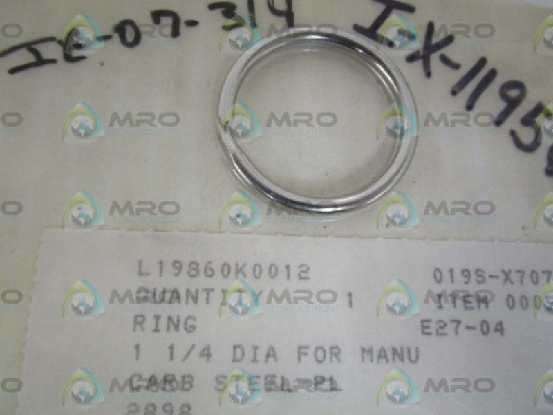FISHER 1-1/4" DIA RING L19860K0012 * NEW IN ORIGINAL PACKAGE *