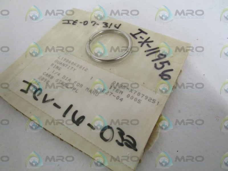 FISHER 1-1/4" DIA RING L19860K0012 * NEW IN ORIGINAL PACKAGE *