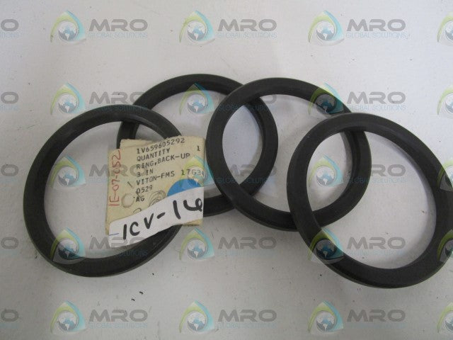 LOT OF 4 FISHER 3" BACK-UP RING 1V659605292 *NEW NO BOX*