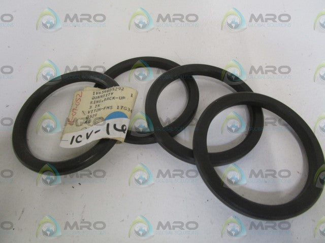 LOT OF 4 FISHER 3" BACK-UP RING 1V659605292 *NEW NO BOX*