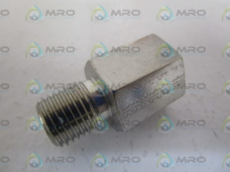 PARKER 1/4" X1/4" ADAPTER 4-4RA-SS *NEW NO BOX*