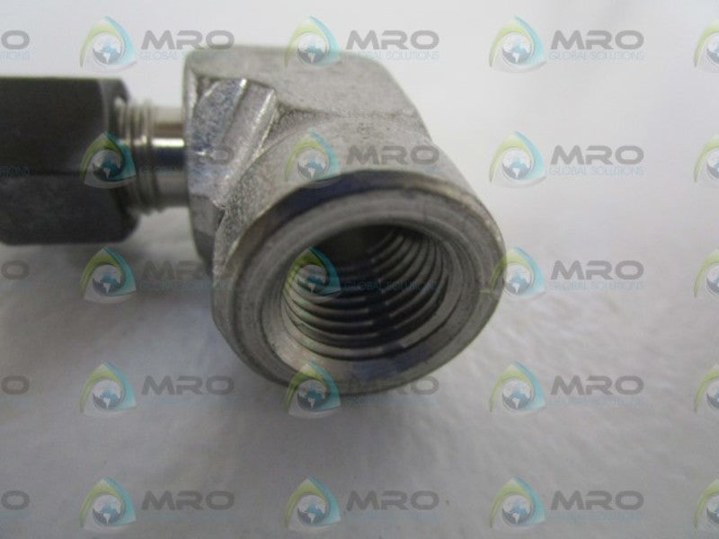 PARKER 1/4" X 1/4" FEMALE ELBOW 4-4-DBZ-S *NEW NO BOX*