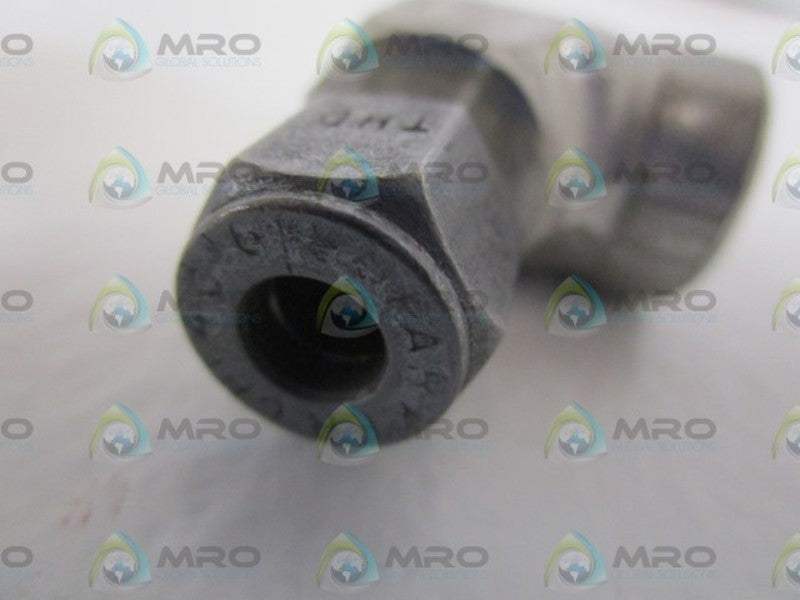 PARKER 1/4" X 1/4" FEMALE ELBOW 4-4-DBZ-S *NEW NO BOX*