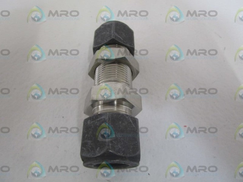 PARKER 1/2" TUBE BULKHEAD 8-8WBZ-SS *NEW NO BOX*
