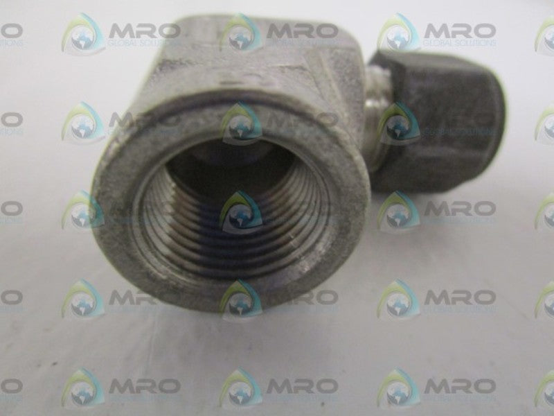 PARKER 3/8" X 3/8" FEMALE ELBOW 6-6-DBZ-S *NEW NO BOX*