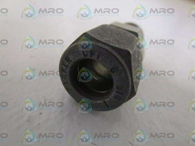 PARKER 3/8" X 1/4" ADAPTER 6-4FBZ-SS *NEW NO BOX*